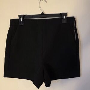 Zara High Waist Black Shorts